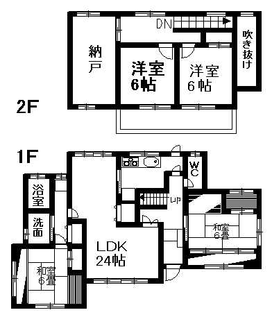 長崎 売買 岡郷売家 間取り