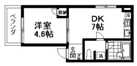 Plum house(プラムハウス) 1号室間取り